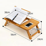 Adjustable Folding Laptop Desk for Dorm or Study - Height and Space Saver - Top-Down View