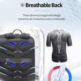 Waterproof Business Laptop Backpack - Genuine Leather Lightweight - Deluxe