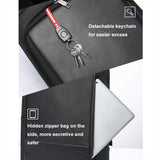 Waterproof Business Laptop Backpack - Genuine Leather Lightweight - Deluxe - Extra Image