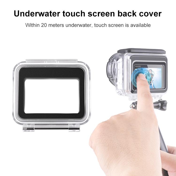 Waterproof Case for Insta360 Go 3 with Touch Back Cover