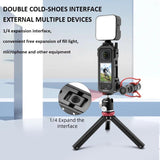 Insta360 one X3 Metal Cage with Extended Frame and T1 Tripod - Close-Up Angle