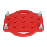 Square Four-wheel Scooter for Children's Balance Training - Red Blow Molding - Side View