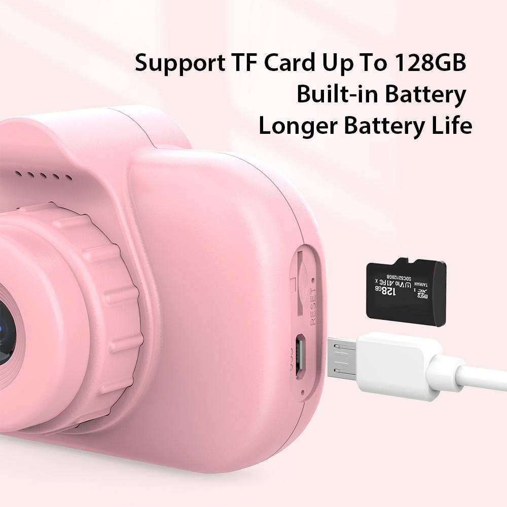 2.0-Inch 4X Zoom Hd Digital Camera For Kids - Blue - Blue+32G