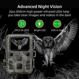 20Mp Hunting Trail Camera With Night Vision And Wildlife Scouting - Extra Image