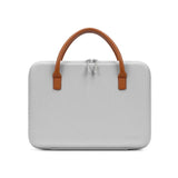 Waterproof Multifunctional Computer Bag - Gray Leather Wear-resistant