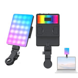 5w Mobile Phone Fill Light with Screen for Live Broadcast and Pocket Light - Front View