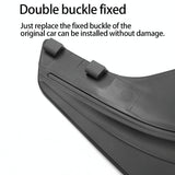 4Pcs / Set Splash Guards Matte Fender No Drilling Required Upgraded Pp Material - For Tesla Model Y - Top-Down View