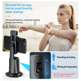 Auto Tracking Gimbal Stabilizer with Fill Light and Selfie Stick - 360 Degree Rotation - A200 Set 1 - Extra Image
