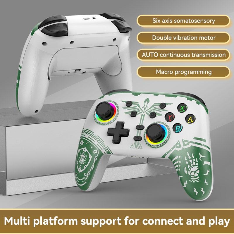 Wireless Gamepad for Nintendo Switch / Pro - Tooth Design - Tbd0603716901 Black Gold