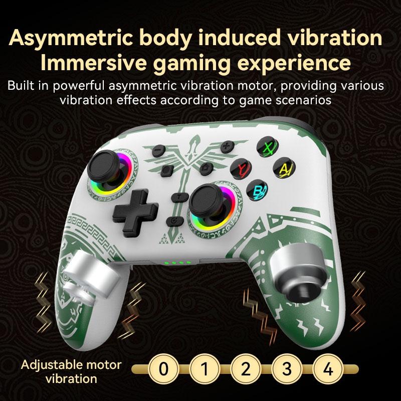 Wireless Gamepad for Nintendo Switch / Pro - Tooth Design - Tbd0603716901 Black Gold