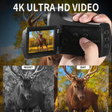 Digital Hunting Safety Camera with Handle and Hd Monitoring - Top-Down View