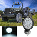 6.3W 10 - 30V Dc 6000K 3 Inch 9 Leds Circle Offroad Truck Car Driving Light Spotlight Work Light Fog Light - Side View
