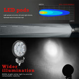 6.3W 10 - 30V Dc 6000K 3 Inch 9 Leds Circle Offroad Truck Car Driving Light Spotlight Work Light Fog Light - Low Angle