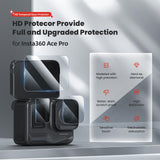 Tempered Protective Film for Insta360 Ace Pro Sports Camera - 1 Set - 1Set - Top-Down View