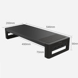Vaydeer Desktop Monitor Stand with Increased Storage Capacity - Rear View