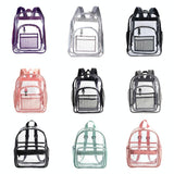 Waterproof Pvc Backpack for Students - Compact and Durable - Purple - Side View