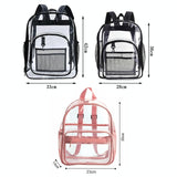 Waterproof Pvc Backpack for Students - Compact and Durable - Purple - Top-Down View