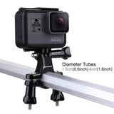 Universal Handlebar Mount for Action Cameras - Jaws Flex Clamp - Low Angle