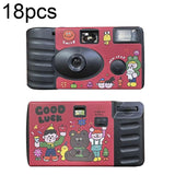 18 Retro Film Camera Stickers - Good Luck Design - Waterproof - Front View