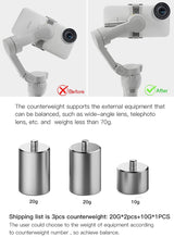 50g Anti-shake Counterweight for Dji Om4 / Mobile 3 Gimbal - Rear View