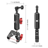 Adjustable Cnc Metal Motorcycle Handlebar Mount - Top-Down View