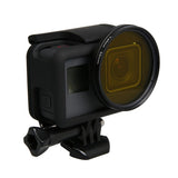 52mm Lens Filter Set for Gopro Hero5 Action Camera - Cpl Uv Nd8 Nd2 Star 8 Fld - Low Angle