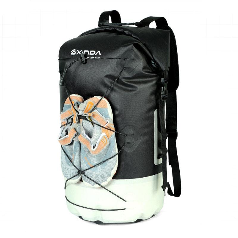 Waterproof Outdoor Stream Tracing Backpack Black 16L - Black-26L