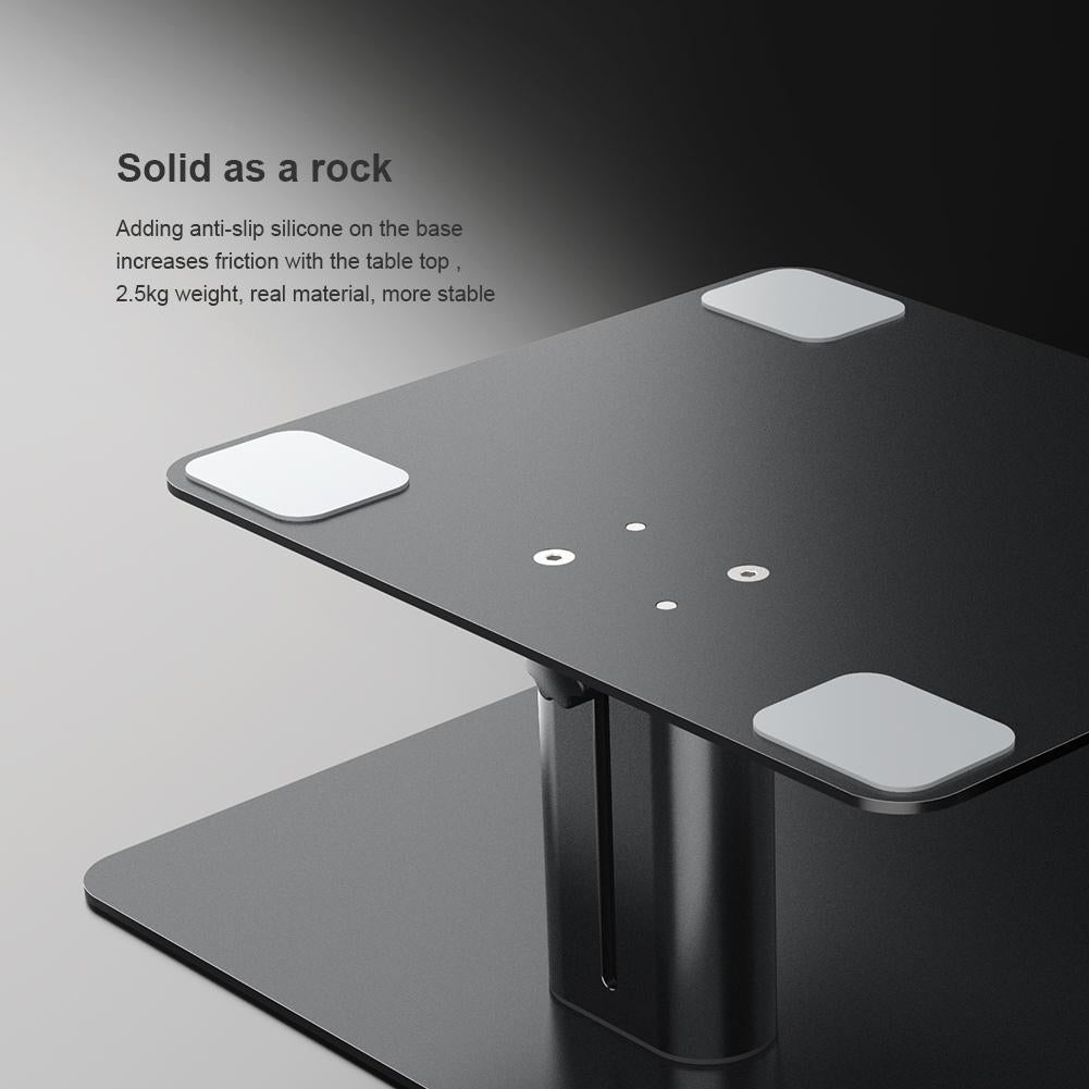 Black Adjustable Desk Stand for Laptop and Monitor - Eda0011511