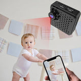 1080P Hd Wifi Mini Security Camera With Wide Angle Motion Detection Night Vision & Tf Card Support - Low Angle