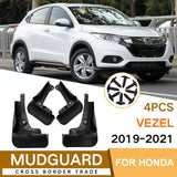 For Honda Vezel Hrv Sport 2019-2021 4Pcs / Set Car Auto Soft Plastic Splash Flaps Fender Guard - Side View