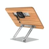 Adjustable Folding Laptop Stand with Cooling Fan - Portable Tablet Holder - Top-Down View