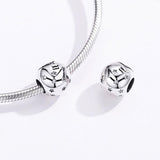 925 Sterling Silver Diy Zodiac Bracelet Beads Constellation Accessories Style - Aquarius - 45-Degree Angle