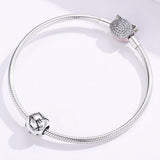 925 Sterling Silver Diy Zodiac Bracelet Beads Constellation Accessories Style - Aquarius - Rear View