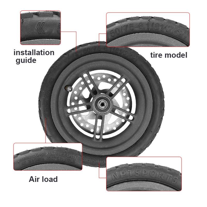 8.5 Tubeless Vacuum Tire For Xiaomi M365 / Pro / 1S Scooter