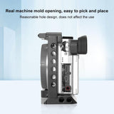 Wood Handle Metal Camera Cage For Sony A6400 / A6300 / A6100 / A6000 Stabilizer Rig - Rear View