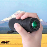 Portable Monocular Binoculars With Low-Light Night Vision - 8X25 - Top-Down View