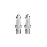 2 Stainless Steel 3 / 8 Feet Screws For Slr Tripod - Front View