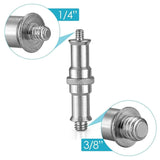 Aluminum Flash Light Bracket Adapter - 1 / 4 To 3 / 8 Screw Thread