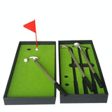Mini Golf Putting Mat Trainer - 24.5x10.5x3.5cm Court Push Rod - 45-Degree Angle