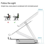 Lightweight Laptop Stand - Aluminum Alloy - Top-Down View