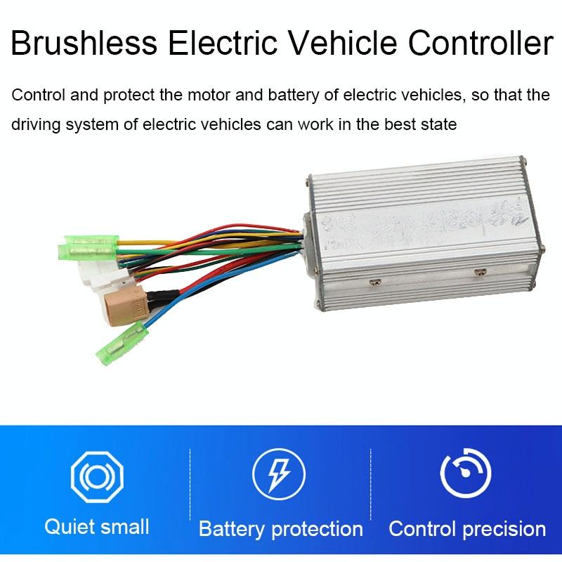 350W Sine Wave Bldc Vehicle Controller For 24V / 36V / 48V
