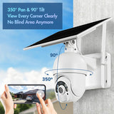 Solar-Powered Wifi Camera With 1080P Hd Pir Alarm Night Vision And Two-Way Audio - Extra Image