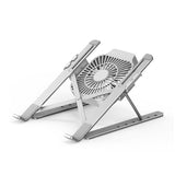 Adjustable Laptop Stand - Portable Folding Heat Dissipation Desktop Holder - Side View