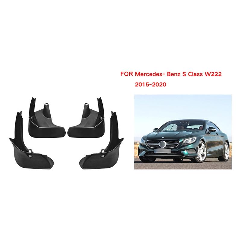 For Mercedes-Benz S-Class 2014-2020 4Pcs / Set Car Auto Soft Plastic Splash Flaps Fender Guard