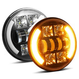 Car 7 Inch Dc9 - 30V Led Headlight Modification Accessories For Jeep Wrangler - 45-Degree Angle