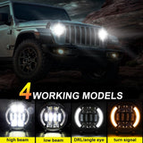 Car 7 Inch Dc9 - 30V Led Headlight Modification Accessories For Jeep Wrangler - Extra Image