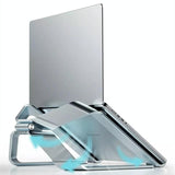 Aluminum Laptop Stand for Tablets with Heat Dissipation - 45-Degree Angle
