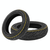 Electric Scooter with 10 Striped Vacuum Tire for Ninebot Max G30 Series - Close-Up Angle