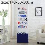 Fish Bone Fabric Dust Cover for Vertical Cabinet Ac - 170x50x30cm - All-inclusive - Front View