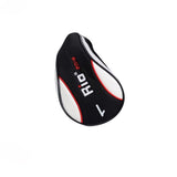 Black Red Wood Golf Head Cover Pusher Set - Wood Rod - Side View